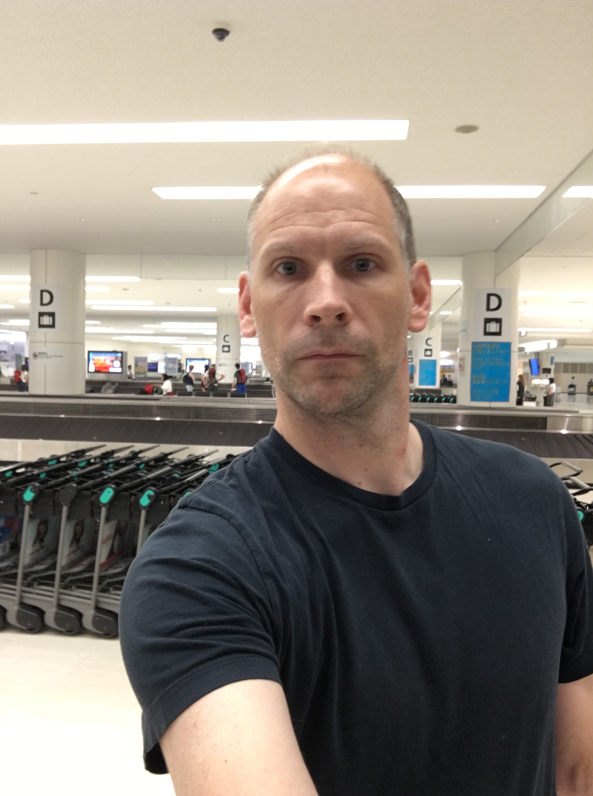 You can see a no photo sign in the background.  I was too tired to notice.